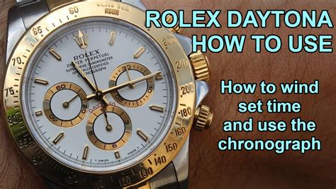 how to set daytona rolex watch|Rolex daytona instructions.